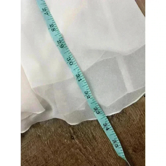 Linea Donatella Babydoll Sheer Lace Front Embroidered Sleeveless Nightgown M/L - Picture 11 of 14